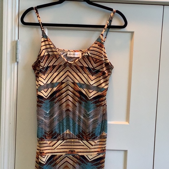 Luxuriously silky soft Veronica M Maxi Sundress fits like size LG - Picture 3 of 6